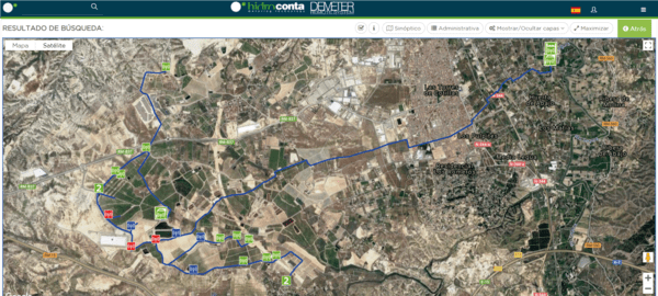 15.0 - Controllo remoto nella comunità dell'irrigazione nella provincia di Murcia.