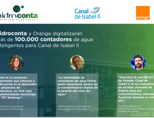 Hidroconta and Orange will digitalise more than 100,000 smart water meters for Canal de Isabel II